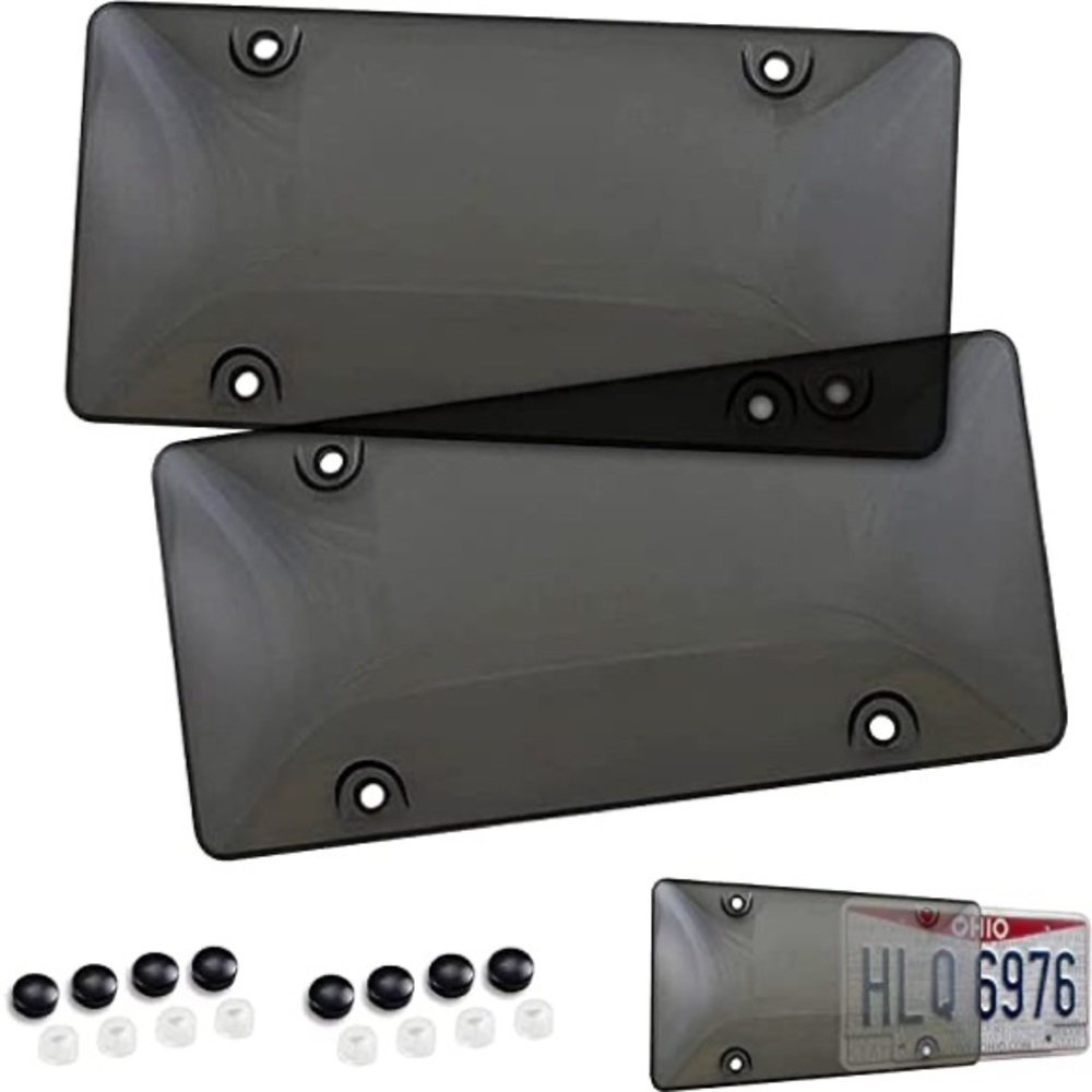 Smoked license plate cover